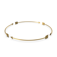 Golden Arrow Circle PNG & PSD Images