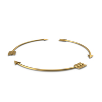 Golden Arrow Circle PNG & PSD Images