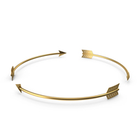 Golden Arrow Circle PNG & PSD Images