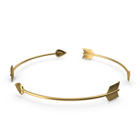 Golden Arrow Circle PNG & PSD Images
