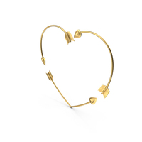 Golden Arrow Heart PNG & PSD Images