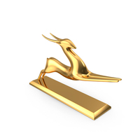 Running Antelope Gold PNG & PSD Images