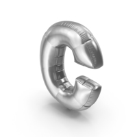 Foil Balloon Letter C PNG & PSD Images
