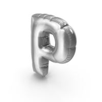 Foil Balloon Letter P PNG & PSD Images