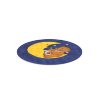 Moon and Bear Rug PNG & PSD Images