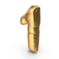 Foil Balloon Number 1 PNG & PSD Images