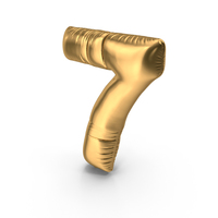 Foil Balloon Number 7 PNG & PSD Images