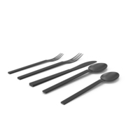 Kat Flatware Set PNG & PSD Images