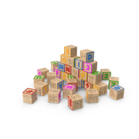 Alphabet Blocks PNG & PSD Images