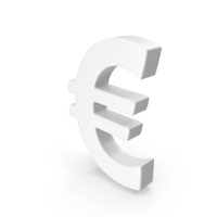 Euro Sign White PNG & PSD Images