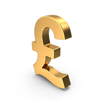 Pound Sign Gold PNG & PSD Images