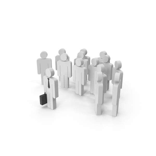 Stick Man Crowd PNG & PSD Images