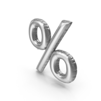Foil Balloon Percent Sign PNG & PSD Images