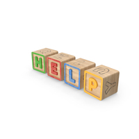 Help Alphabet Blocks PNG & PSD Images