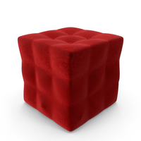 Tufted Box Pouf PNG & PSD Images