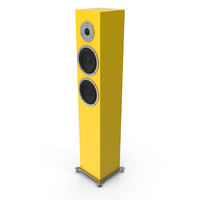 Yellow Floor Speaker PNG & PSD Images