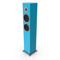 Cyan Floor Speaker PNG & PSD Images