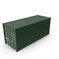 Green Shipping Container PNG & PSD Images