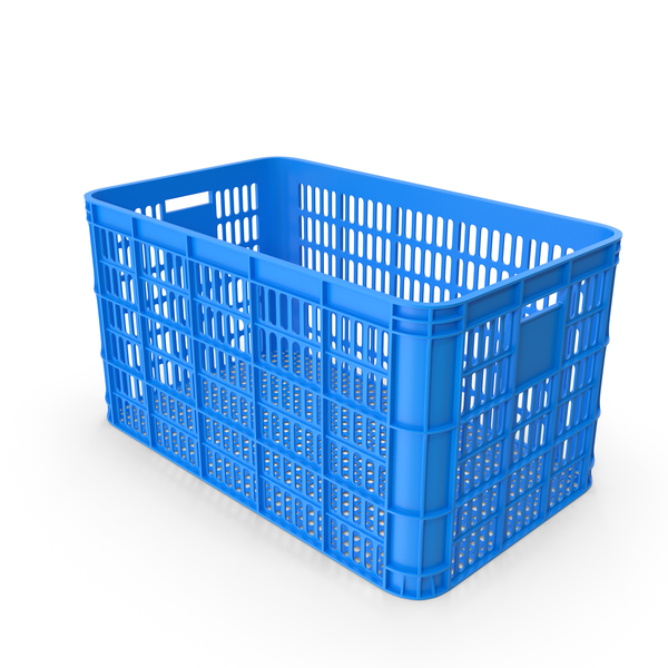 Blue Plastic Crate PNG & PSD Images