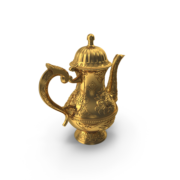 Engraved Coffee Pot PNG & PSD Images