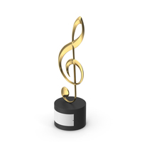 Music Award Trophy PNG & PSD Images