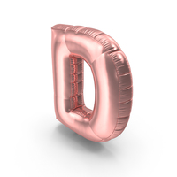 Foil Balloon Letter D PNG & PSD Images