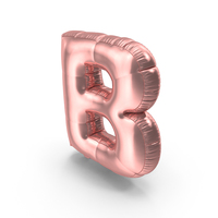 Foil Balloon Letter B PNG & PSD Images