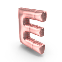 Foil Balloon Letter E PNG & PSD Images