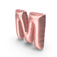Foil Balloon Letter M PNG & PSD Images