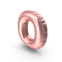 Foil Balloon Letter O PNG & PSD Images