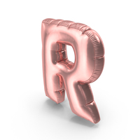 Foil Balloon Letter R PNG & PSD Images