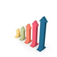 Arrow Bar Graph PNG & PSD Images