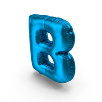 Foil Balloon Letter B PNG & PSD Images
