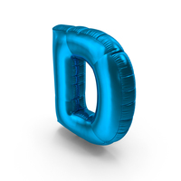 Foil Balloon Letter D PNG & PSD Images