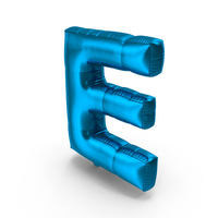 Foil Balloon Letter E PNG & PSD Images