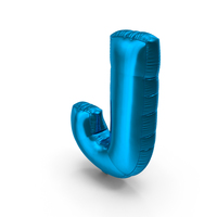Foil Balloon Letter J PNG & PSD Images