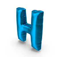 Foil Balloon Letter H PNG & PSD Images