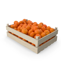 Wooden Mandarin Orange Crate PNG & PSD Images
