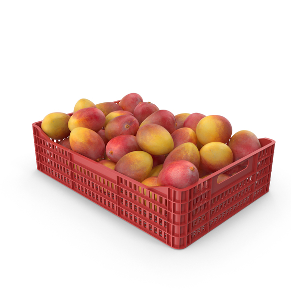 Yellow Mango Crate PNG & PSD Images