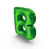 Foil Balloon Letter B PNG & PSD Images