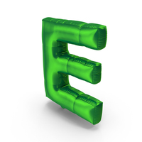Foil Balloon Letter E PNG & PSD Images