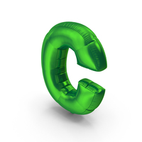 Foil Balloon Letter C PNG & PSD Images