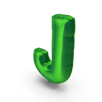 Foil Balloon Letter J PNG & PSD Images