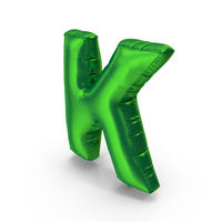 Foil Balloon Letter K PNG & PSD Images