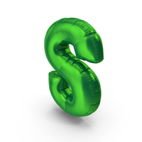 Foil Balloon Letter S PNG & PSD Images