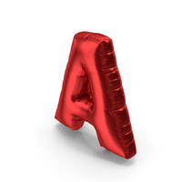 Foil Balloon Letter A PNG & PSD Images