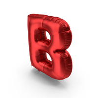 Foil Balloon Letter B PNG & PSD Images