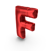 Foil Balloon Letter F PNG & PSD Images