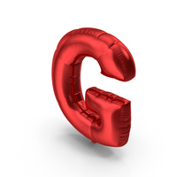 Foil Balloon Letter G PNG & PSD Images