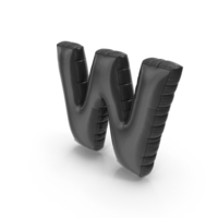 Foil Balloon Letter W PNG & PSD Images